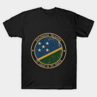 Vintage Solomon Islands Oceania Oceanian Flag T-Shirt